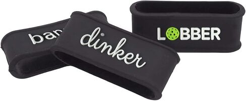 Palms-O-Aces Pickleball Grip Bands – Secures Grip Tape – One Size Fits All Paddle Handles – Silicone Pickleball Paddle Band - Embossed Design Custom Pickleball Bands - Pickleball Paddle Bands in Kuwait