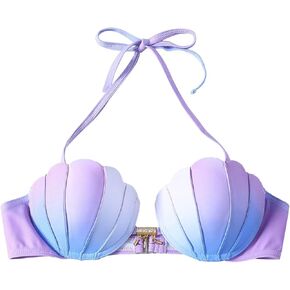 Bikini Tops for Women Mermaid Sets Light Support Seashell Bra Diamonds Strappy Bathing Suits Swimsuit M in Saudi Arabia