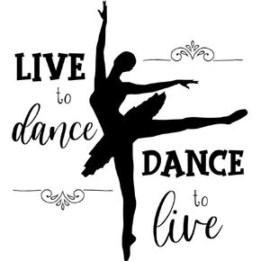 Dancing Girls Wall Decals Dancer Gym Wall Stickers Peel and Stick Removable Ballerina Wall Decal Decor Art for Girls Bedroom Vinyl Wall Quotes Dance Room Decor