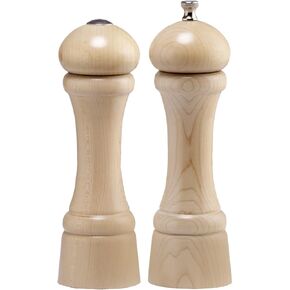 Chef Specialties 8 Inch Windsor Pepper Mill and Salt Shaker Set - Butternut Orange