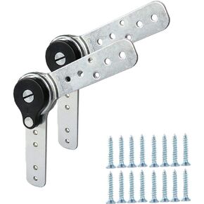 2 Pack of Furniture Adjustable Angle Hinge Automatic Reset Function Hinge Angle Adjustment Machine Heavy Duty Adjuster Sofa/Bed/Cupboard/Recliner Gear Adjustment Hardware 90 to 180 Degree
