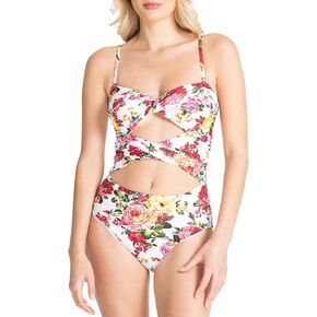 RACHEL Rachel Roy Women's Standard Twist Cut Out One Piece