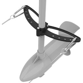 Generic Steering Triangle Clamp Compatible with Universal Kayak Motor & Trolling Motor, Fits 1.1"" Shaft Diameter, Manipulate The Vessel to Turn, Black
