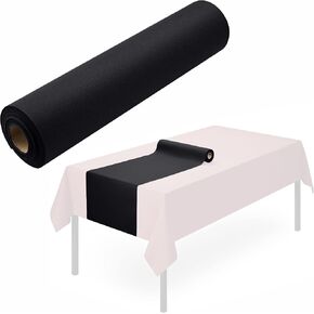 Disposable Table Runner for Dining Table, 16" x 48" 20-Pack Linen-Like Red Paper Table Runners for Party, Wedding Or event