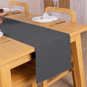 Black Table Runner 13x72 Inches - Party Supplies Home Living Room Decorative Accessories for Dinning Table