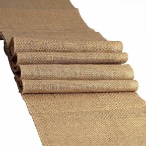 100% Natural Chic Rustic Burlap Jute Runners 12" x 108"