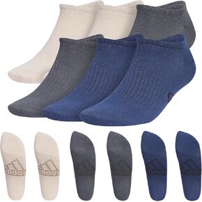 Superlite Classic No Show Socks low-profile fit, arch-compression and lightweight breathable construction (6-Pair)