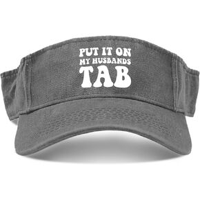Put It On My Husbands Tab Hats Visor Hats for Men Visor Hats Cool Baseball Hats
