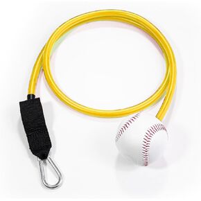 mocrel Bat Handle Resistance Trainer，Baseball Softball Training Aid，Baseball Trainer, Baseball Connector, Fitness Elastic Rope, Latex Tension, Baseball Tension Rope