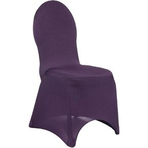 Black Stretch Spandex Banquet Chair Cover - 18" x 20.5" x 38" (1 Piece) | Stretch Fit & Iron-Free Chair Cover - Perfect for Weddings, Events, and Parties