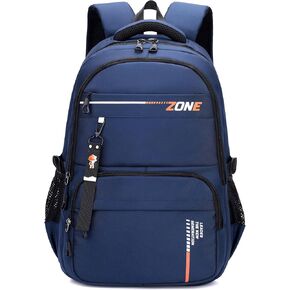 ZHANAO Backpack Solid-color for Boys Bookbags for Middle-school Students bookbag Lightweight，Waterproof Teen Schoolbag