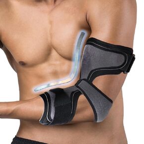 Elbow Brace for Cubital Tunnel Syndrome Adjustable Elbow Splint Arm Ulnar Nerve Brace Support Tendonitis and Arthritis, Post Surgery Immobilizer Stabilizer, Fits Both Arms and Unisex (S-M)