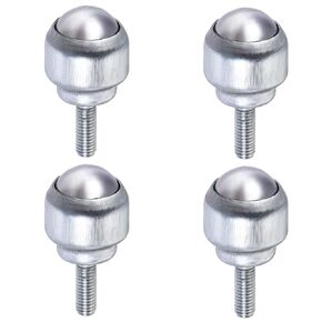 uxcell Ball Transfer Bearing Unit 17mm 44Lbs Carbon Steel Bolt-fixing Type for Transmission Pack of 4