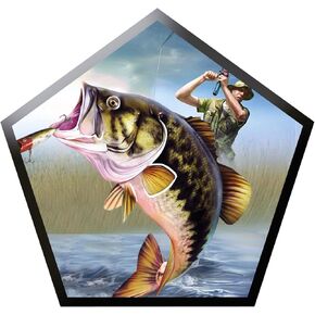 Largemouth Bass Fishing Vinyl Bumper Sticker Boat Decal Fishing Tackle Boxes Stickers Fish Decals Car Fishing Boating Tackle Box Funny Stickers Bass Fishing Decals for Trucks USA America S029