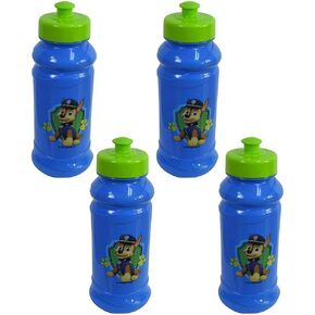 Zak Designs 4-Pack Paw Patrol Kids 16oz Pull-Top Water Bottles, Blue/Green, BPA-Free