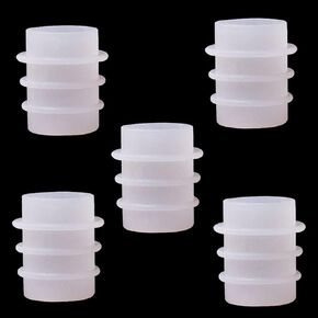5Pcs White Bottle Stopper Silicone Mold,Crystal Epoxy Wine Bottle Stopper Mold,Reusable Beverage Bottle Stoppers Silicone Molds Cork Cover Wine Stoppers,Bar and Wine Tools