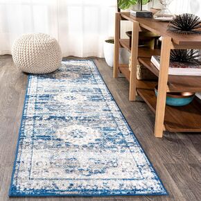 JONATHAN Y BMF109B-8 Scala Ornate Bohemian Medallion Indoor Area-Rug Vintage Floral Traditional Easy-Cleaning High Traffic Bedroom Kitchen Living Room Non Shedding, 8 X 10, Grey