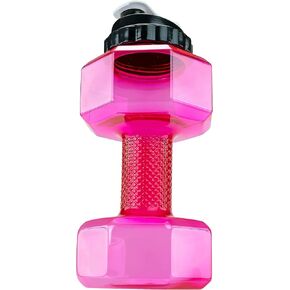 Southern Homewares 2.2L Dumbbell Shape Water Bottle Exercise Gym Fitness Sports Workout Portable See Through, Blue, 5.65" x 5.65" x 11.90". (Model: SH-10336)
