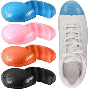 4 Pairs Big Shoe Fillers for Loose Shoe,Toe Cushion Fillers Make Shoes Fit,Prevent Heel Sliping for Women and Men for Boots Casual Sports Shoes High Heels Round