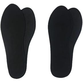 2 Pairs Black Thin Cinnamon Shoe Inserts for Stinky Feet- Insoles Foot Galadan Osimihome and Shoe Odor Inserts for Women and Men's Shoes for Sweaty Feet and Hyperhidrosis (Size 40)