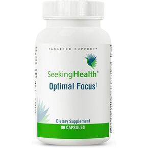 البحث عن التركيز الأمثل للصحة، دعم منشط الذهن خالٍ من المنشطات والكافيين للذاكرة والتركيز، مع الكولين وDHA من الطحالب والجينسنغ الأمريكي والنباتي والنباتي (90 كبسولة) in Kuwait
