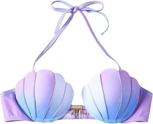 Bikini Tops for Women Mermaid Sets Light Support Seashell Bra Diamonds Strappy Bathing Suits Swimsuit M in Saudi Arabia