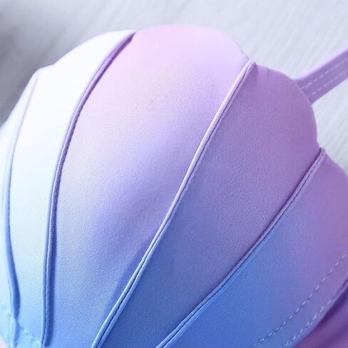 Bikini Tops for Women Mermaid Sets Light Support Seashell Bra Diamonds Strappy Bathing Suits Swimsuit M in Saudi Arabia