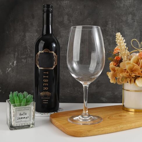 كؤوس نبيذ أكريليك غير قابلة للكسر سعة 21 أونصة، كؤوس نبيذ جذعية بلاستيكية، مجموعة من 6 - جميع الأغراض، زجاج نبيذ أحمر أو أبيض، آمنة للاستخدام في غسالة الأطباق، خالية من مادة BPA in Kuwait