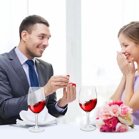 كؤوس نبيذ أكريليك غير قابلة للكسر سعة 21 أونصة، كؤوس نبيذ جذعية بلاستيكية، مجموعة من 6 - جميع الأغراض، زجاج نبيذ أحمر أو أبيض، آمنة للاستخدام في غسالة الأطباق، خالية من مادة BPA in Kuwait