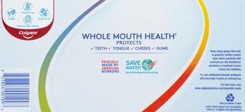 Colgate Total Whitening + Fresh Boost Toothpaste, Mint Toothpaste, 5.1 oz Tube, 2 Pack in Saudi Arabia