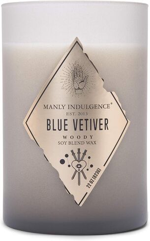 شمعة معطرة برائحة التين الأسود من Manly Indulgence، مجموعة Rebel، 2 فتيل، أسود، 22 أونصة - حرق يصل إلى 120 ساعة in Saudi Arabia