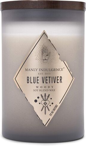 شمعة معطرة برائحة التين الأسود من Manly Indulgence، مجموعة Rebel، 2 فتيل، أسود، 22 أونصة - حرق يصل إلى 120 ساعة in Saudi Arabia