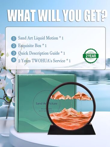 twohua فن الرمال الحركة السائلة تتحرك 3D اللون الرمال المتحركة ديكور تدفق الرمال اللوحة الساعة الرملية ديكور الرمال مكتب اللعب سطح المكتب مسكنات الإجهاد هدية للمكتب، مكتب المياه، بار، غرفة نوم، 7 "، الأزرق in Saudi Arabia