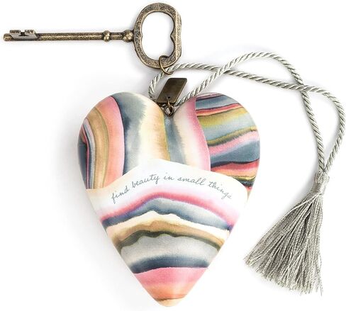 DEMDACO Daughter Amazing Peach 4 x 3 Resin Stone Art Heart Locket Figurine in Saudi Arabia