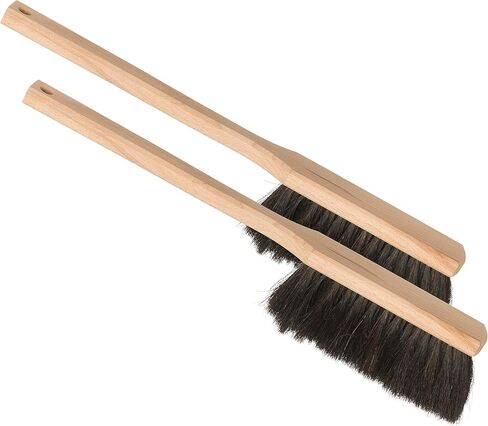 Redecker Horsehair Workshop Brush with Extra-Long Beechwood Handle, Stiff Natural Bristles, 17 Inches, Made in Germany in Saudi Arabia