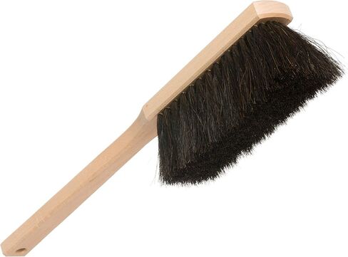 Redecker Horsehair Workshop Brush with Extra-Long Beechwood Handle, Stiff Natural Bristles, 17 Inches, Made in Germany in Saudi Arabia