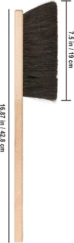 Redecker Horsehair Workshop Brush with Extra-Long Beechwood Handle, Stiff Natural Bristles, 17 Inches, Made in Germany in Saudi Arabia