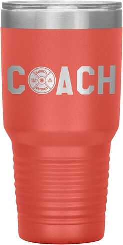 Weightlifting Coach Tumbler - Weightlifting Coach Gift 30oz Insulated Engraved Stainless Steel Weightlifting Coach Cup Black in Saudi Arabia
