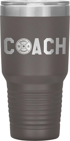 Weightlifting Coach Tumbler - Weightlifting Coach Gift 30oz Insulated Engraved Stainless Steel Weightlifting Coach Cup Black in Saudi Arabia