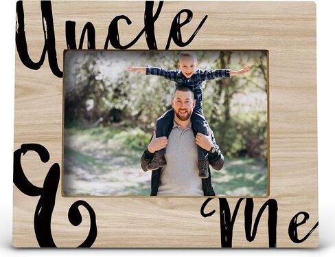 Uncle and Me Picture Photo Frame, Uncle Picture Photo Frames, Best Uncle Gifts from Niece Nephew, Uncle Birthday Father's Day Picture Photo Frames (5x7 Inch Photo) in Saudi Arabia