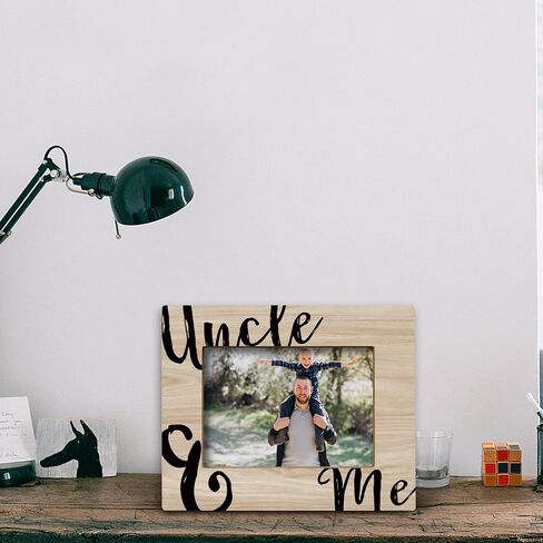 Uncle and Me Picture Photo Frame, Uncle Picture Photo Frames, Best Uncle Gifts from Niece Nephew, Uncle Birthday Father's Day Picture Photo Frames (5x7 Inch Photo) in Saudi Arabia