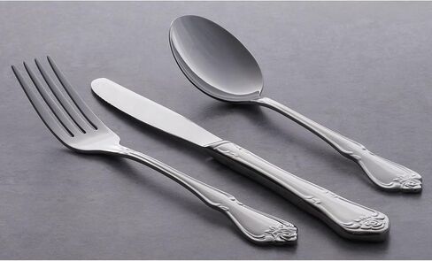 Oneida True Rose Piece Everyday Flatware Set, 20 Count, Metallic in Saudi Arabia