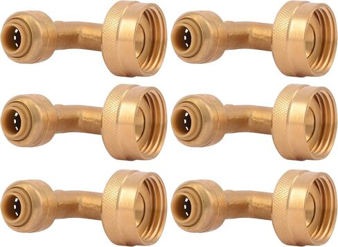 SharkBite Max 1/2 Inch x 3/8 Inch 90 Degree Dishwasher Elbow, MNPT, Push to Connect Brass Plumbing Fitting, PEX Pipe, Copper, CPVC, PE-RT, HDPE, UR281A in Saudi Arabia