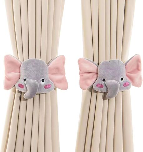 2pcs Curtain Ties Flower Curtain Buckles, Children's Room Curtain Ties, Curtain Accessories,Cute Flower Curtain Ties Decorative Rope for Bedroom Window Treatment (Carrot) in Saudi Arabia