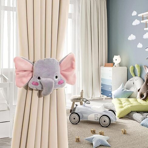 2pcs Curtain Ties Flower Curtain Buckles, Children's Room Curtain Ties, Curtain Accessories,Cute Flower Curtain Ties Decorative Rope for Bedroom Window Treatment (Carrot) in Saudi Arabia