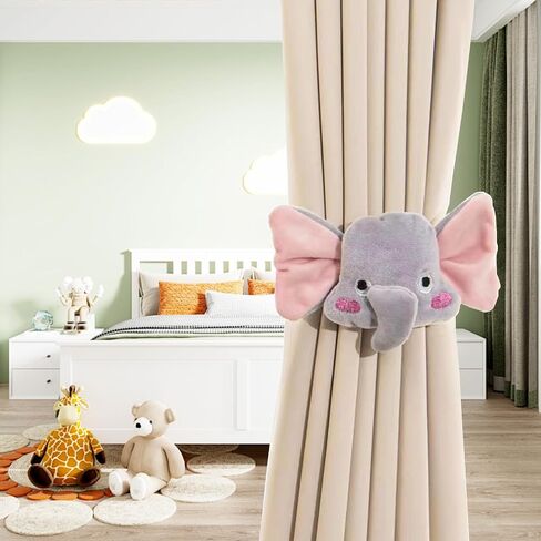 2pcs Curtain Ties Flower Curtain Buckles, Children's Room Curtain Ties, Curtain Accessories,Cute Flower Curtain Ties Decorative Rope for Bedroom Window Treatment (Carrot) in Saudi Arabia