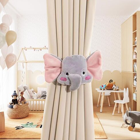 2pcs Curtain Ties Flower Curtain Buckles, Children's Room Curtain Ties, Curtain Accessories,Cute Flower Curtain Ties Decorative Rope for Bedroom Window Treatment (Carrot) in Saudi Arabia