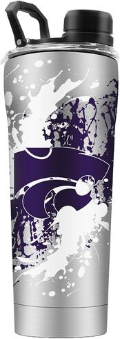 كوب هزاز من الفولاذ المقاوم للصدأ من Gametime Sidekicks Kansas State Wildcats مع كرة هزاز - مرخص رسميًا، 18/8 من الفولاذ المقاوم للصدأ، جدار مزدوج، معزول بالفراغ in Saudi Arabia