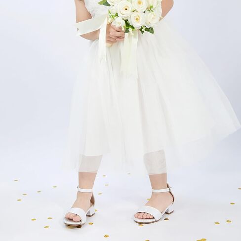 صنادل للفتيات من Felix & Flora بكعب منخفض ومقدمة مفتوحة وأحذية للفتيات الزهرية in Kuwait