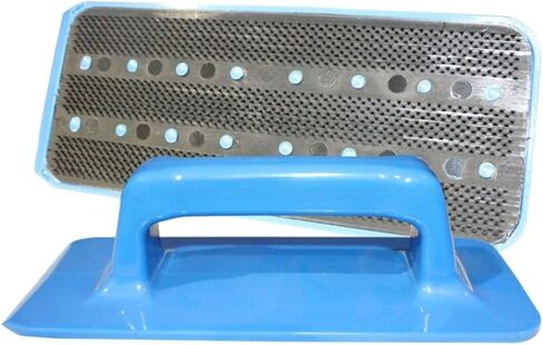 Handheld Utility Pad Holder, Hand Trowel Handled Heavy Duty Hand Scrubber Utility Pad Holder for 4.5" x 10" Utility Cleaning Scouring Scrubber Pads, Compatible with Doodlebug Pads, Pack of 1 in Kuwait
